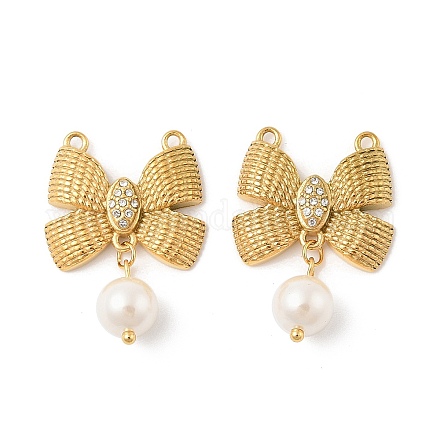 Подвески из нержавеющей стали 304 со стразами STAS-L280-17G-1