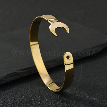 201 браслет-манжета из нержавеющей стали для женщин BJEW-B121-01-1