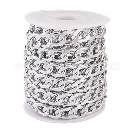 Алюминиевые бордюрные цепи с окислением pandahall CHA-TA0001-19-1