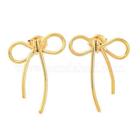 Серьги-гвоздики из нержавеющей стали 304 с ионным покрытием (IP) EJEW-G395-16G-1