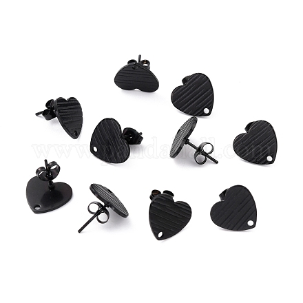 Accessoires de puces d'oreilles en 304 acier inoxydable STAS-I183-03B-EB-1