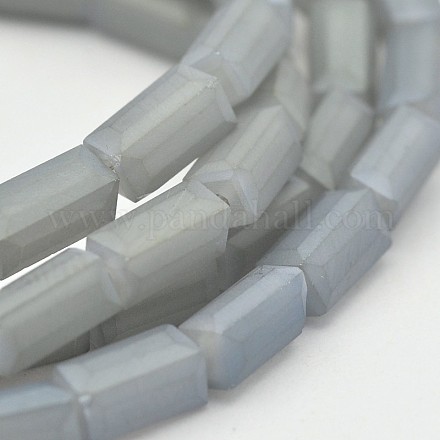 Chapelets de perles cuboïdes en verre à facettes plaquées arc-en-ciel EGLA-J055-4x8mm-FR05-1