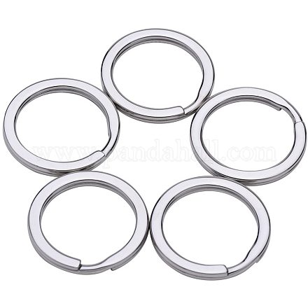 PandaHall Elite 5pcs 304L Stainless Steel Key Chain Clasp Findings STAS-PH0002-22P-1