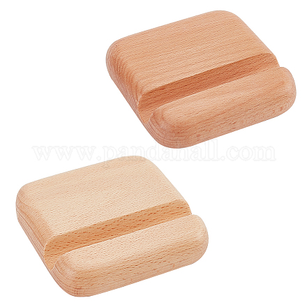 NBEADS 2 Pcs Wooden Cell Phone Stands AJEW-WH0248-153-1