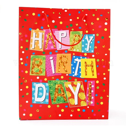 Birthday Theme Rectangle Paper Bags CARB-E004-04C-1