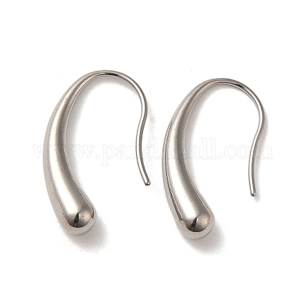 304 tropfenförmige Ohrhänger aus Edelstahl EJEW-Q793-01P-1