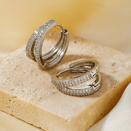 Латунные серьги обруча FI3307-1