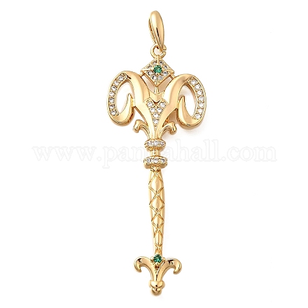 Латунные микро проложить кубического циркония большие кулоны KK-B147-04G-03-1