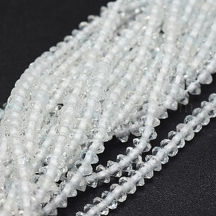 Brins de perles de topaze blanche naturelle G-I249-D25-1