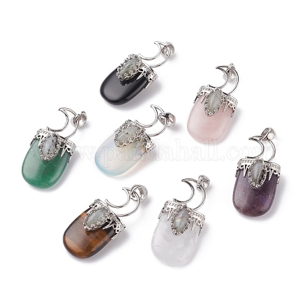 Natural & Synthetic Mixed Stone Pendants G-F639-09-P-1