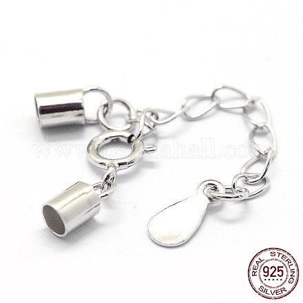 925 серебряный шнур с родиевым покрытием STER-I016-129A-1
