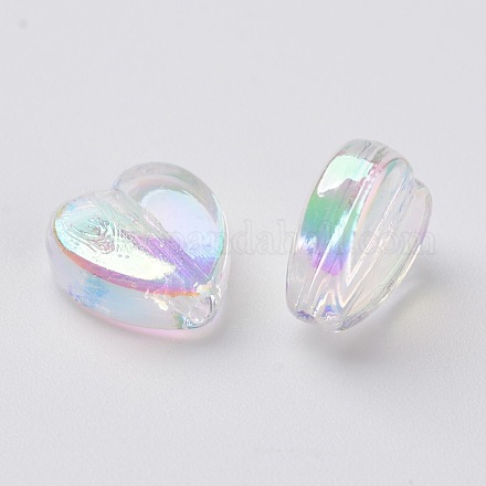 Eco-Friendly Transparent Acrylic Beads PL539-822-01-1