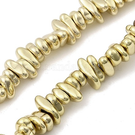 Гальванические нити из синтетических немагнитных гематитовых бусин G-H327-J01-01E-1