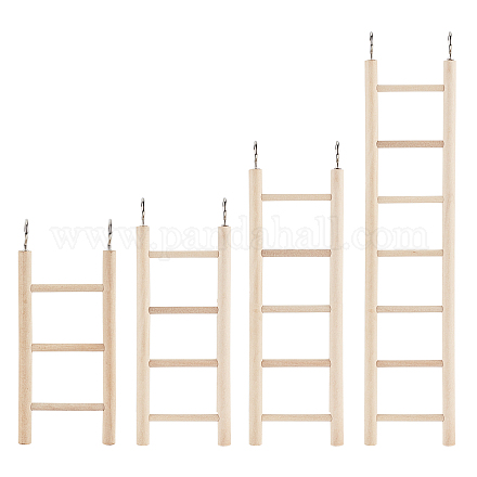 AHANDMAKER Bird Step Wood Ladder AJEW-GA0001-72-1