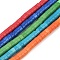 Synthetic Turquoise Beads Strands, Disc, Heishi Beads, Dyed, Mixed Color, 6x3.5mm, Hole: 1mm, about 54~55pcs/strand, 7.68''(19.5cm)~7.87''(20cm)