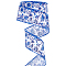 12 Yards Burlap Ribbons, with Iron Edge, Flower, 2-1/2 inch(64mm), about 12 Yards(10.9728m)/Roll