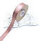 Polyester Ribbons, for Gift Packaging, Pale Violet Red, 1 inch(25mm), about 48Yard/roll