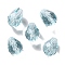 K9 Glass, Imitation Austrian Crystal Beads, Faceted, Teardrop, Light Blue, 8x6x6mm, Hole: 1.4mm