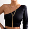Brass Y Tassel Necklaces, Long Jewelry for Women, Golden, 13.78 inch(35cm)