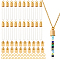 DIY 304 Stainless Steel & Glass Bottle Pendant Necklace Making Kits, Golden, 5~450x1~6mm