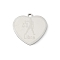 201 Stainless Steel Pendants, Heart with 12 Constellations Charms, Libra, 17.5x18x1mm, Hole: 1.4mm