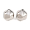 Brass Beads, Nuggets, Rack Plating, Long-Lasting Plated, Cadmium Free & Lead Free, Platinum, 12x12x12mm, Hole: 1.6mm
