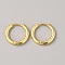 Stainless Steel Huggie Hoop Earrings, Golden, 10 Gauge, 17x2.5mm