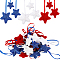 2 Sets 2 Styles Star Foam Pendant Decorations, Christmas Tree Hanging Ornaments, Mixed Color, 94.5~107mm, 1 set/style