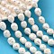 Natural Cultured Freshwater Pearl Beads Strands, Rice, Grade A+, Old Lace, 10~11mm, Hole: 0.5mm, about 28~31pcs/strand, 34cm