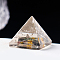 Natural Quartz Crystal Energy Generators, Pyramid Reiki Stone for Home Office Desk Decoration, 28~32x28~32x28~32mm