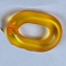 Transparent Acrylic Quick Link Connectors, AB Color Oval Links, Goldenrod, 19x14mm