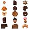 15 styles Resin Decoden Cabochons, Imitation Food, Mixed Shapes, Mixed Color, 14~27x13.5~26x5~9.5mm, 1pc/style