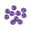 Nylon Tiny Button, Micro Buttons, Sewing Buttons, 2-Hole, Dark Violet, 4.5x1.5mm, Hole: 0.8mm