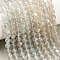 Natural White Moonstone Beads Strands, Round, 6.5mm, Hole: 0.8mm, about 59pcs/strand, 15.04''~15.12''(38.2~38.4cm)