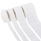 8M 4 Styles Polyester Ribbon, for Clothes Accessories, Floral White, 3/8~1-5/8 inch(10~40mm), 2m/style 