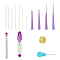 Jewelry Tool Kits, including 1 Set Diamond Coated Bead Hole Reamer, 1 Set High Manganese Steel Collapsible Big Eye Beading Needles, 1Pc Sewing Scissors, Mixed Color
