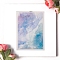 Polymer Clay Earrings Water Transfer Paper, Clay Pendant Decoration, Water Soluble Stickers, Light Sky Blue, 138x95mm