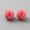 Flower Food Grade Eco-Friendly Silicone Beads, Light Coral, 15x14.5x13.5mm, Hole: 2mm