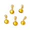 Brass Pendants, Bell, with Tibetan Style Alloy, Golden, 24mm