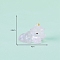 Luminous Glow in the Dark Resin Sculpture Display Decorations, for Home Office Desk Decoration, Unicorn, Pink, 40x28mm