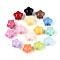 Baking Paint Opaque Acrylic Beads, Star, Mixed Color, 11x13x10.5mm, Hole: 1.6~1.8mm