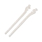 Opaque Acrylic Hair Sticks, Antique White, 178x16x4mm