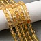 Natural Yellow Fluorite Beads Strands, Round, 6~6.5mm, Hole: 0.8mm, about 63pcs/strand, 15.75''(40cm)