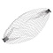 Nylon Fascinator Mesh Face Veil, with Iron Combs, for Women Wedding Party Decorations, Black, 460mm