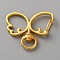Alloy Swivel Clasps, Wing, Golden, 33x40x6.5mm, Hole: 9x5mm