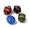 Handmade Millefiori Glass Beads, Nuggets, Faceted, Mixed Color, 21~22x17~18x17~18mm, Hole: 1mm