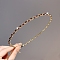 Alloy Rhinestone Hair Bands, Hair Accessories for Woman Girls, Siam, 150x130mm