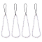 Glass Beaded Mobile Straps, Clear, 18cm, 4pcs/set
