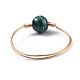 天然宝石の指輪  真鍮の銅製ジュエリーワイヤー付き  ゴールドカラー  サイズ8~10  18~20mm RJEW-JR00277-M-3