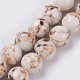 Sea Shell and Synthetic Turquoise Assembled Beads Strands G-G758-08-8mm-1